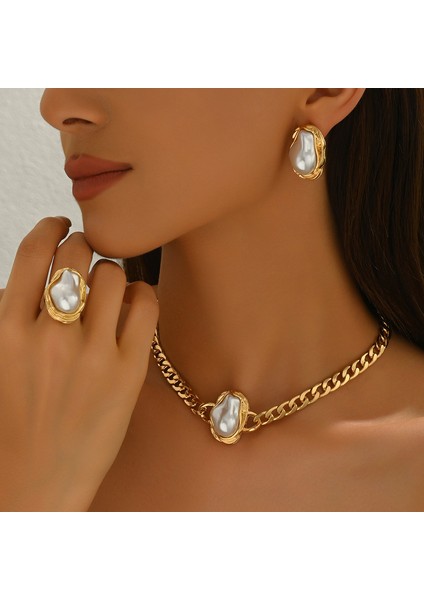 YUANYING-5403 Kakmalı Özel Şekilli Inci Takı Seti (Yurt Dışından) fiyatları