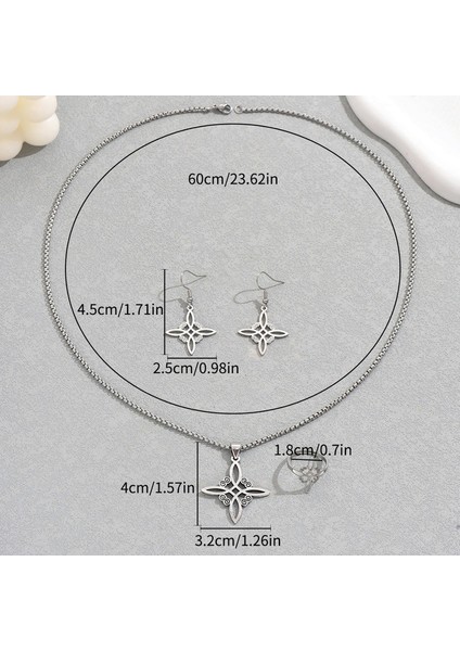 YUANYING-5434 Gümüş Hip-Hop Tarzı Takı Seti (Yurt Dışından) modelleri