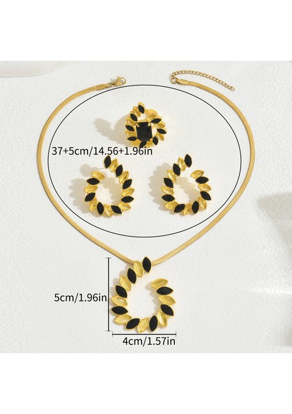 YUANYING-5390 Altın Pastoral Stil Takı Seti (Yurt Dışından) modelleri