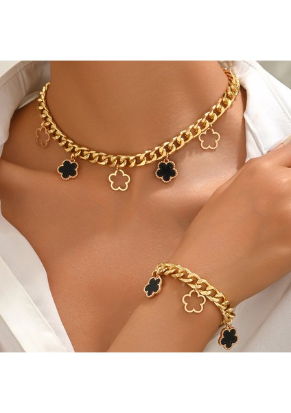 YUANYING-5429-1 Altın Işlemeli Çiçek Takı Seti (Yurt Dışından) fiyatları