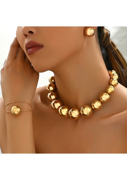 YUANYING-0036 Altın Avrupa ve Amerikan Tarzı Küresel Tasarım Takı Seti (Yurt Dışından) fiyatları