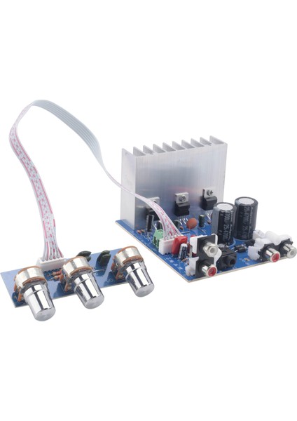 TDA2030 15W+15W+30W 2.1 Kanal Amplifikatör Ses Kablosu Subwoofer Amplifikatör Hoparlör Için Bas Çıkışı Dıy Çift AC12-15V (Yurt Dışından)