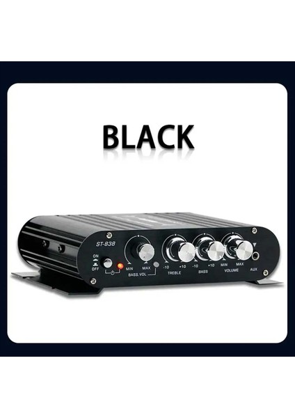 Mini Dijital Güç Sesli Araba Amplifikatörü Mavi Hafif Stereo Ses Amplifikatörü Ev Sineması Kulübü Müziği 200W X2 (B) (Yurt Dışından) modelleri