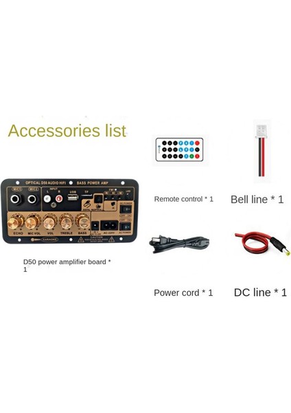 Optik Sesli Bluetooth Amp USB Fm Radyo Tf Player Dıy Ses Subwoofer ile D50 Amplifikatör Kart Ev Otomobil Fişi (Yurt Dışından) fırsatları