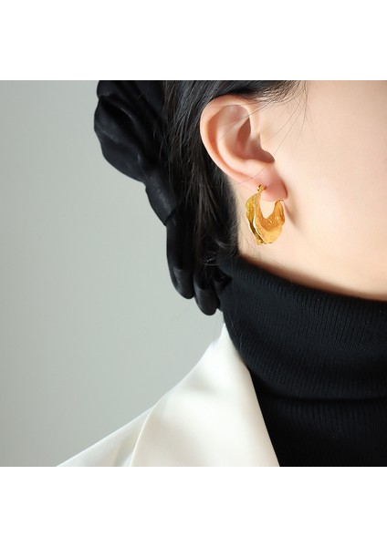 YUANYINGP1399 Altın Düzensiz Dövme Tasarım Kadın Takı Seti (Yurt Dışından) modelleri