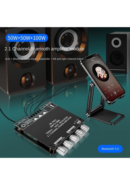 TPA3116D2 Amplifikatör Kartı Modülü ZK-TB21 2.1 Kanal Bluetooth Dijital Modül Dökme Yüksek/düşük Ton Subwoofer Modülü (Yurt Dışından) fırsatları