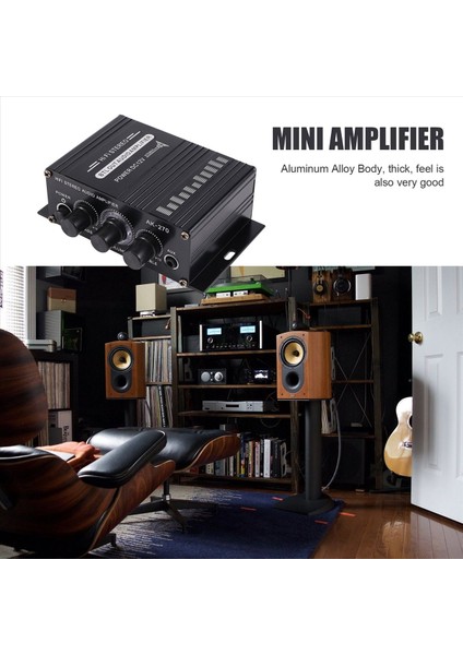 Güç Amplifikatörü Ses Karaoke Ev Sineması Amplifikatörü 2 Kanal D Sınıfı Amplifikatör Usb/sd Aux Girişi (Yurt Dışından) indirimleri