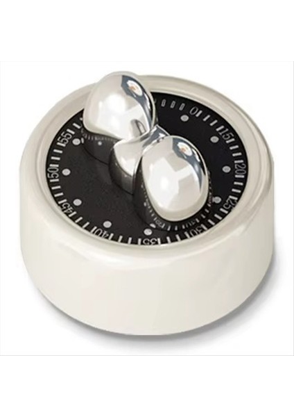 Mini Görsel Mutfak Zamanlayıcı Manyetik Mekanik Zamanlayıcı Mutfak Geri Sayım Pişirme Pişirme Saat Beyaz (Yurt Dışından)