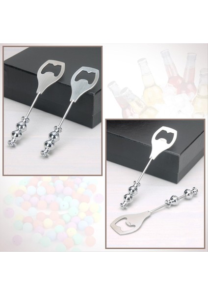 10 Paket Boncuklu Bira Açıcı Düz Bira Şişesi Açıcı Dekoratif Boncuklu Şişe Açıcı Diy Boncuk Şişe Açıcı (Yurt Dışından) fırsatları