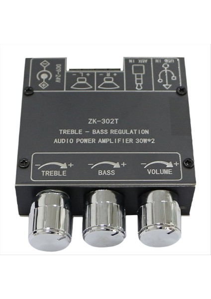 ZK-302T Bluetooth Dijital Güç Amplifikatör Modülü 2.0 Stereo Çift Kanallı 30W+30W Yüksek ve Düşük Tonlu (Yurt Dışından) indirimleri