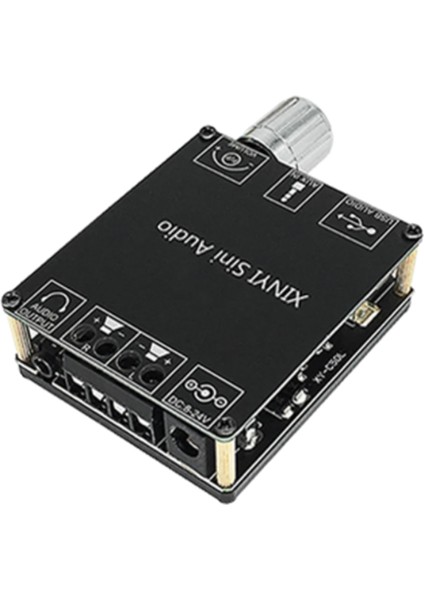 2X50W Bluetooth 5.0 Güç Amplifikatörü Sınıf D Ses 10W-200W Hıfı Stereo Kablosuz Müzik Çalar USB Ses Kartı Dijital Amp (Yurt Dışından)