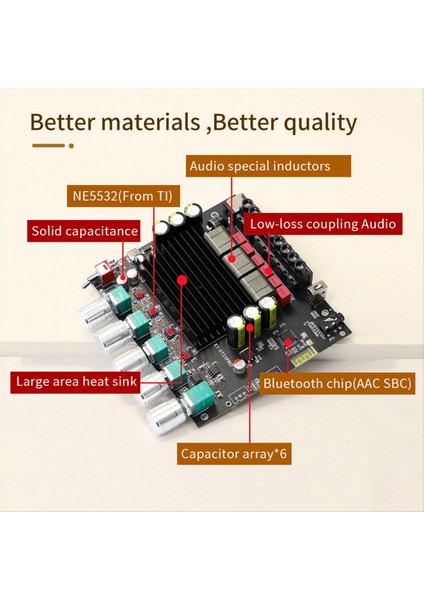 XY-ST21PRO Bluetooth Dijital Güç Amplifikatör Kartı 2.1 Kanal 100WX2+200W Subwoofer TPA3221 3116&#39;YI Aşıyor (Yurt Dışından) modelleri