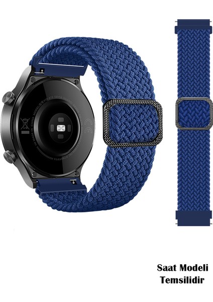 Amazfit Pace / Gtr 2 / Gtr 2e / Gtr 3 / Gtr 3 Pro / Gtr 47MM Uyumlu Tokalı Örgü Kordon