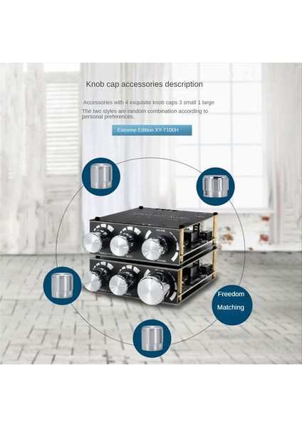 XY-T100H Bluetooth 5.0 Dijital Amplifikatör Kartı TPA3116D2 100WX2 Ön Yüksek Bas Ayarlı Stereo Hıfı Ses Modülü (Yurt Dışından) fiyatları