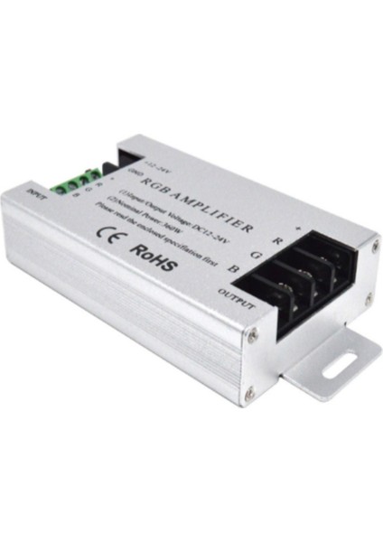 Rgb 5050 3528 Smd LED Şerit Lamba Için 360W Rgb LED Amplifikatör Denetleyicisi DC12V-24V 30A Alüminyum Kabuk (Yurt Dışından)