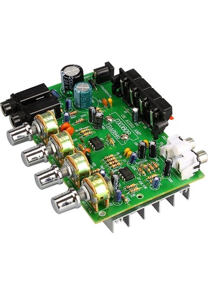 Dc 12V 40W+40W Stereo Ses Amplifikatör Kartı Ton Kontrol Hoparlör Amp ile Dijital Mikrofon Amplifikatör (Yurt Dışından)