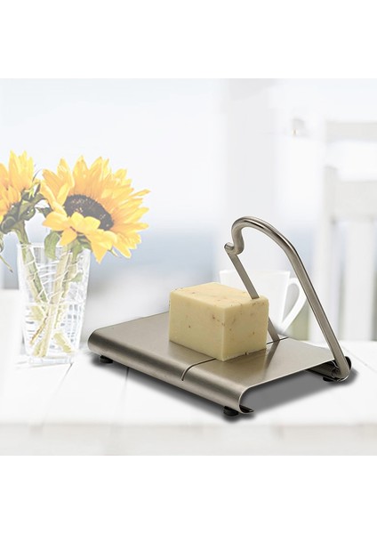 1pcs Tel Kesme Peynir Dilimleyici Kesici Mutfak Paslanmaz Çelik Tahta Tereyağı Kesici Peynir Dilim Peynir Kesme Bıçağı (Yurt Dışından) modelleri