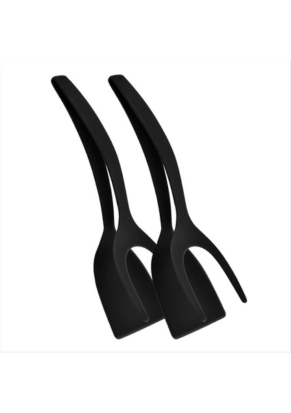 2&#39;si 1 Arada Yumurta Spatula Kavrama ve Flip Spatula Maşaları Pişirme Maşaları Yumurta Palet Turner, Balık Gözleme Omlet Omlet Spatula Maşaları (Yurt Dışından)