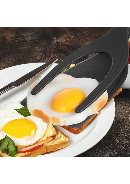 2&#39;si 1 Arada Yumurta Spatula Kavrama ve Flip Spatula Maşaları Pişirme Maşaları Yumurta Palet Turner, Balık Gözleme Omlet Omlet Spatula Maşaları (Yurt Dışından) fırsatları