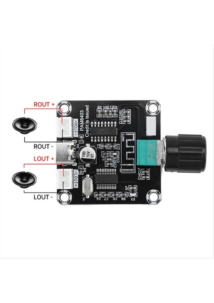 Tip-C 5W+5W Mini PAM8403 Bluetooth Uyumlu Dijital Amplifikatör Ayarlanabilir Hacim Amplifikatör Modülü DC5V (Yurt Dışından) indirimleri