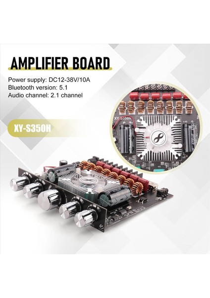 2.1 Kanallı TPA3251 Bluetooth Dijital Amplifikatör Modülü Yüksek ve Düşük Ton Subwoofer, 220WX2+350W Amplifikatör Kartı XY-S350H (Yurt Dışından) indirimleri