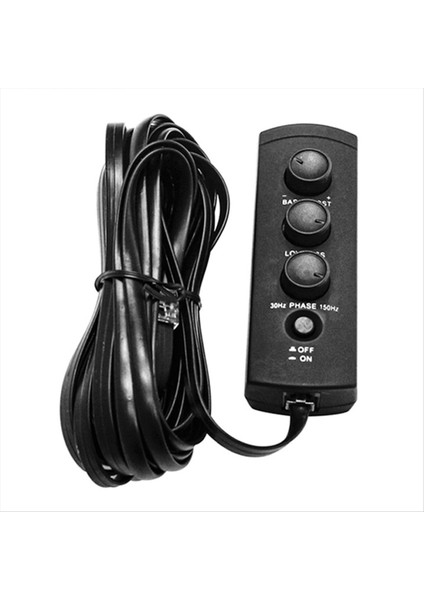 Araba Yedek Lastik Bas Amplifikatör Hacim Denetleyicisi Yedek Lastik Bas Uzaktan Hacim Regülatörü 6 Çekirdekli Kristal Arayüz (Yurt Dışından)