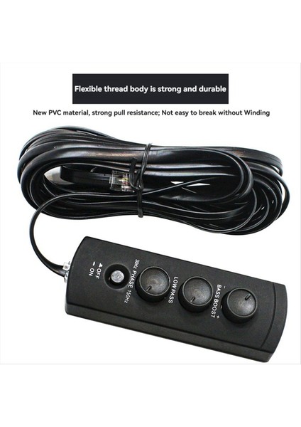 Araba Yedek Lastik Bas Amplifikatör Hacim Denetleyicisi Yedek Lastik Bas Uzaktan Hacim Regülatörü 6 Çekirdekli Kristal Arayüz (Yurt Dışından) fiyatları