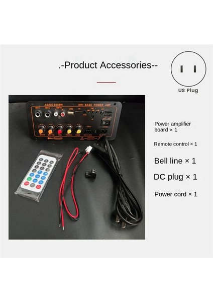 Max 300W Bluetooth Amplifikatör Kart 12V 24V 220V Subwoofer Amplifikatör Kartı Destek Mikrofonu Otomobil Ev Ses Us Fişi (Yurt Dışından) fiyatları