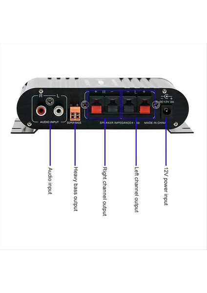 ST-838 Ses Amplifikatörü Siyah Mini Amplifikatör Hıfı Ses Amplifici Fm Radyo Mini Hıfı Ses Güç Amplifikatörü Ab Fişi (Yurt Dışından)