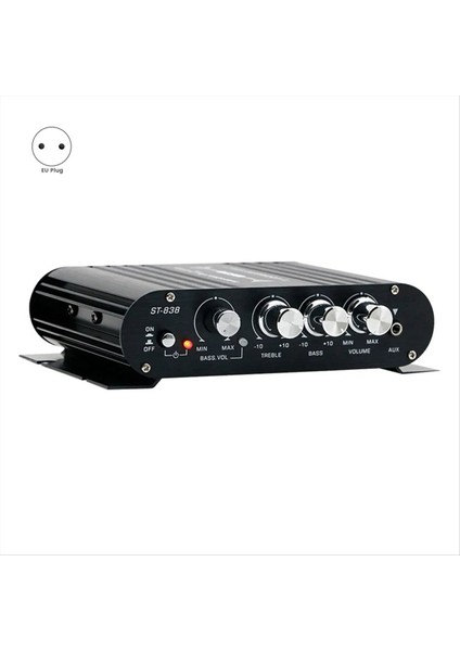 ST-838 Ses Amplifikatörü Siyah Mini Amplifikatör Hıfı Ses Amplifici Fm Radyo Mini Hıfı Ses Güç Amplifikatörü Ab Fişi (Yurt Dışından) indirimleri