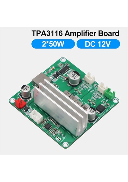 TPA3116D2 Ses Amplifikatör Kart 2.0 Kanal 2X50W Stereo Hıfı Power Subwoofer Ses Amplifikatör Modülü DC12V (Yurt Dışından) indirimleri