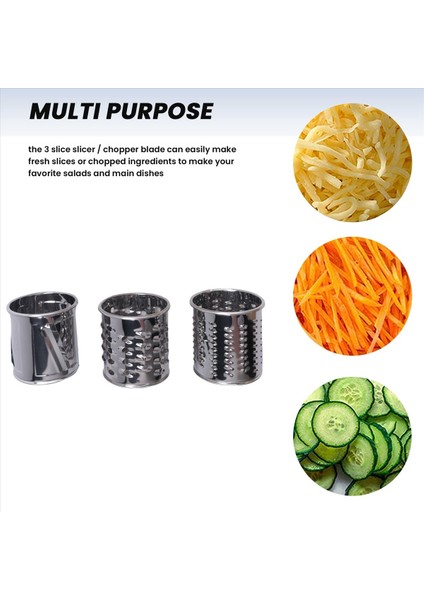 Bitkisel Dilimleyici Parçalı Peynir Grat Mutchanaid Stand Mikser Bağlama Dilimleme Parçalama Aksesuarları (Yurt Dışından) modelleri