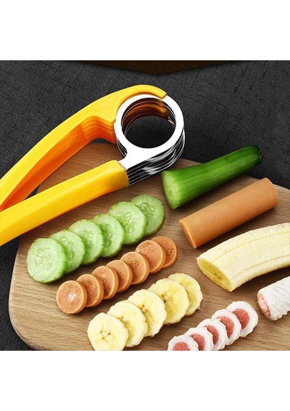 Manuel Gıda Kesici, Meyve ve Sebze Dilimleyici, Paslanmaz Çelik, Gıda Kesici, Taşınabilir Küçük Gıda Kesici, 2 Adet (Yurt Dışından) fırsatları