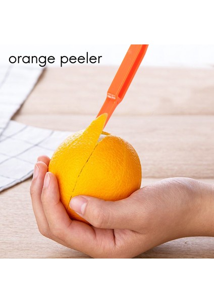 6 Adet Parlak Turuncu Renkli Mutfak Aletinde Kolay Turuncu Narenciye Soyucu (Yurt Dışından) fırsatları
