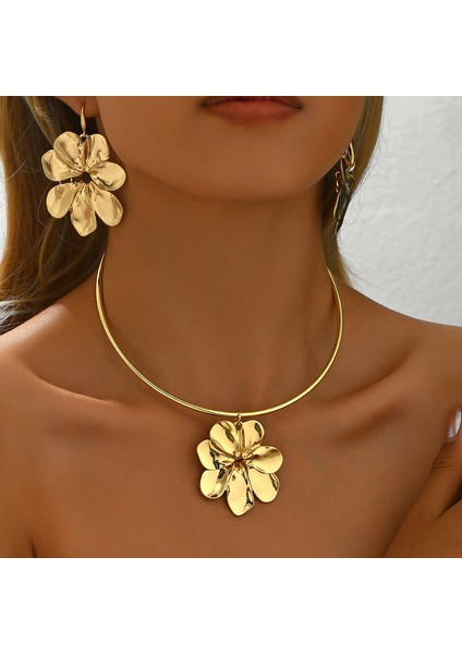 YUANYING-0048 Altın Çiçek Takı Seti (Yurt Dışından) fiyatları