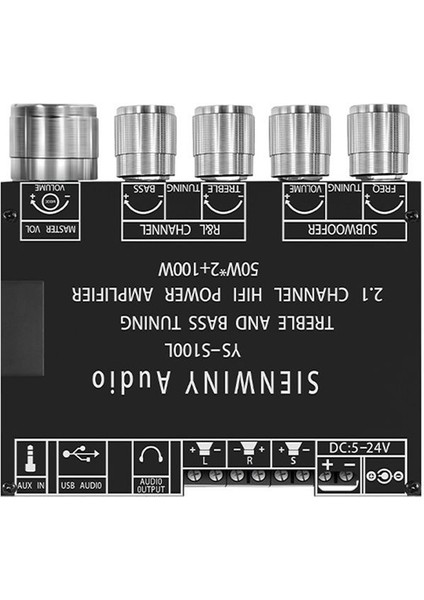 YS-S100L Bluetooth 5.0 Subwoofer Amplifikatör Kart 2.1 Kanal Ses Amplifikatör Kart Modülü Dijital Güç Amplifikatör Kartı (Yurt Dışından) fiyatları