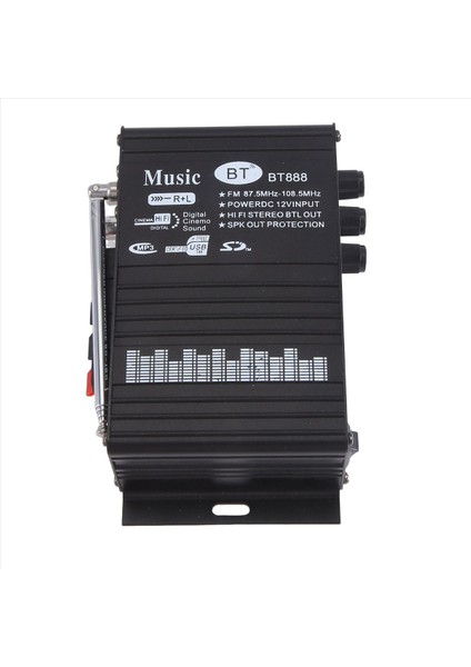 BT-888 5.0 Bluetooth Amplifikatörü 12V Hıfı 30W+30W Mini Bluetooth Mul Fonksiyonlu Amplifikatör Abd Fişi ile (Yurt Dışından) modelleri