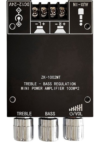 ZK-1002MT 5.0 Bluetooth Güç Amplifikatör Kartı 100W Kanal Amplifikatör Kartı Ses Kutusu Için Kısa Devre Koruması (Yurt Dışından)