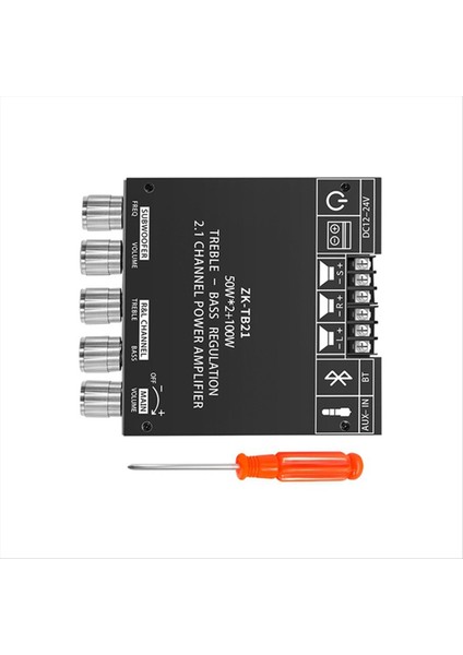 ZK-TB21 Bluetooth 5.0 Subwoofer Dijital Amplifikatör Kartı TPA3116D2 50WX2+100W 2.1 Kanal Güç Ses Stereo Bas Amp (Yurt Dışından) modelleri