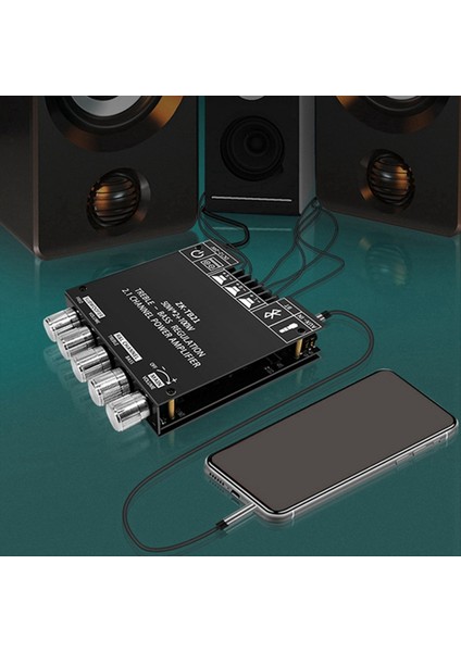 ZK-TB21 Bluetooth 5.0 Subwoofer Dijital Amplifikatör Kartı TPA3116D2 50WX2+100W 2.1 Kanal Güç Ses Stereo Bas Amp (Yurt Dışından) fırsatları