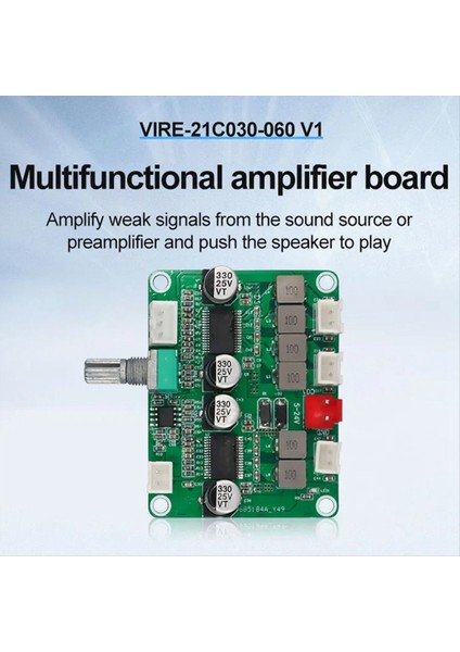 TPA3118 Dijital Ses Amplifikatör Kartı 2.1 Kanal Amplifikatör Modülü 2X30W &amp; 60W Ses Power Amp Kartı 12V-24V (Yurt Dışından) fiyatları