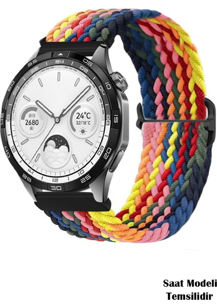 Amazfit Pace / Gtr 2 / Gtr 2e / Gtr 3 / Gtr 3 Pro / Gtr 47MM Uyumlu Tokalı Örgü Kordon