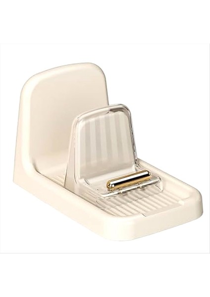 Tezgah Pot Kapağı Tutucu Ağır Hareketli Organizatör Raf Plastik Kaşık Stand Mutfak Çatal Spatula Tavası Kapak Raf Beyaz (Yurt Dışından)