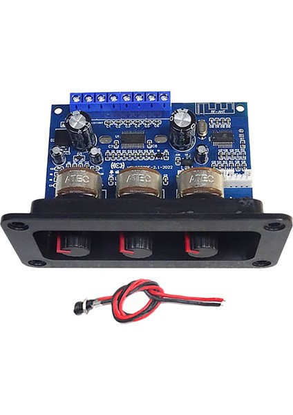 2.1 Kanal Bluetooth 5.0 Amplifikatör Kartı Dc Dişi 2X25W+50W Subwoofer Sınıf D Ses Amplifikatör Kartı DC12-20V (Yurt Dışından)