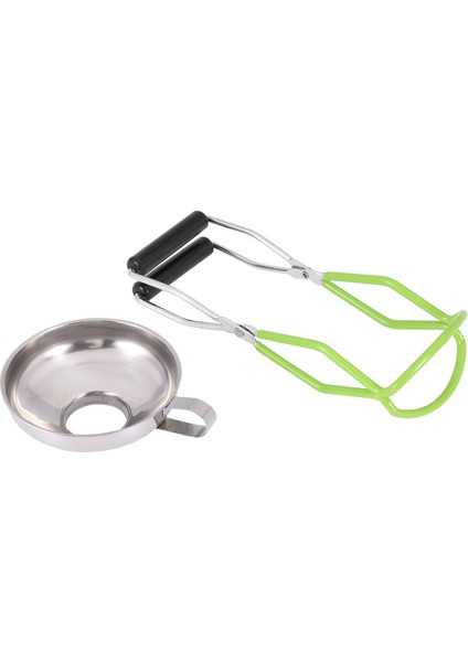 2 Adet Paslanmaz Çelik Konserve Kavanoz Kaldırıcı Maşalar ve Geniş Ağız ve Normal Kavanozlar Için Canning Huni, Temizlenmesi Kolay (Yurt Dışından)