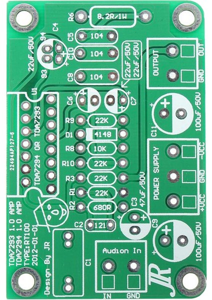 TDA7294 80W 100W Mono Audio Amp Amplifikatör Kartı DC30V-40V Kitler TDA7293 Yeşil Için Uygun (Yurt Dışından) fiyatları