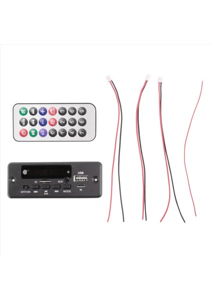 2X25W 50W Amplifikatör Mp3 Çalar Kod Çözücü Kartı 5V-12V Bluetooth 5.0 Araba Fm Radyo Modülü Desteği Tf USB Aux Player Kod Çözücü (Yurt Dışından) fiyatları