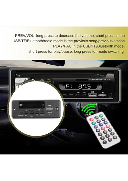 2X25W 50W Amplifikatör Mp3 Çalar Kod Çözücü Kartı 5V-12V Bluetooth 5.0 Araba Fm Radyo Modülü Desteği Tf USB Aux Player Kod Çözücü (Yurt Dışından) indirimleri