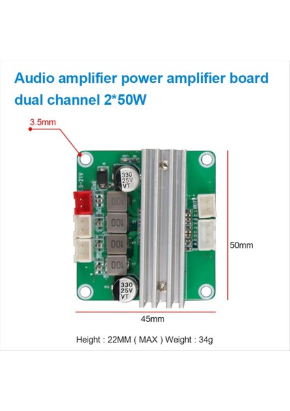 TPA3116 Stereo Ses Amplifikatör Kart TPA3116D2 50W &amp; 50W Çift Kanal Dijital Güç Amplifikatör Modülü DC12-24V (Yurt Dışından) modelleri