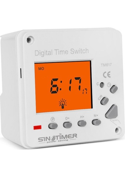 Sinotimer TM617-1 Akıllı Arka Işık Büyük Ekran Zaman Kontrol Anahtarı Zamanlayıcı Paneli (Yurt Dışından)